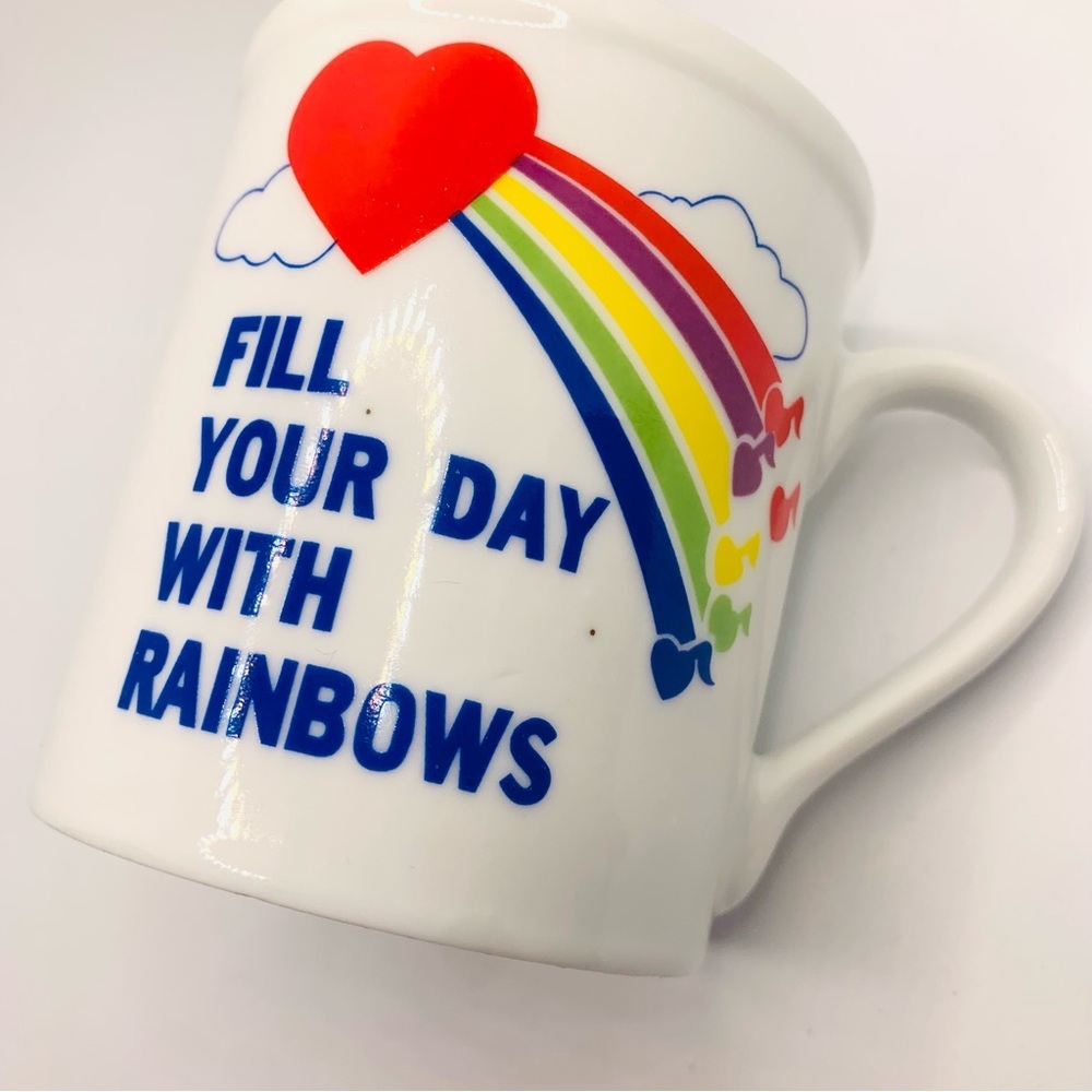 Vintage 80s Rainbow Coffee Mugs - Picture 12 of 12